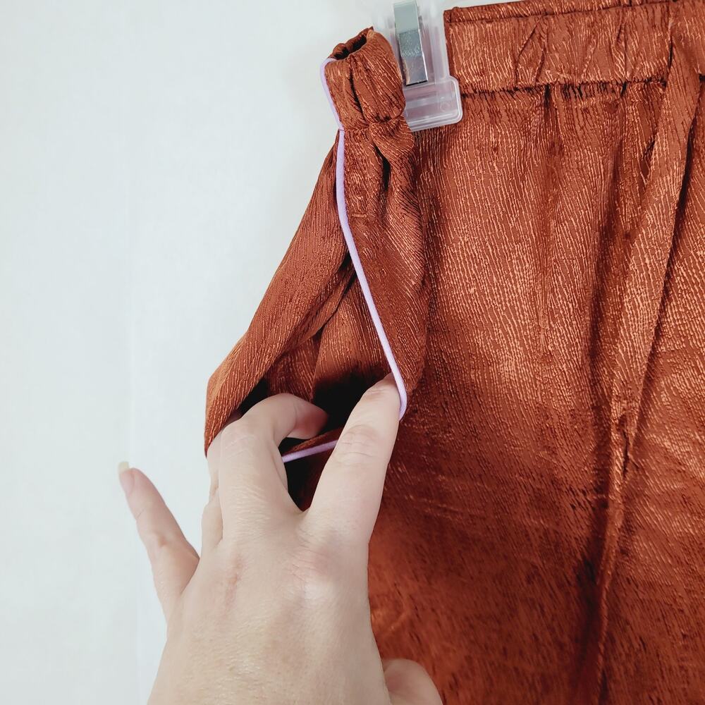 Untitled In Motion Emissus Rust Satin Drawstring … - image 7